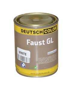 Paint for metal and wood, Faust GL, water-based, anti-rust, 0.75 L, glossy, white