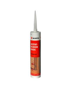 Silicon sanitare Acetat-basic, transparent,  280 ml