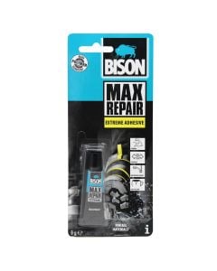 Universal adhesive, Bison, MAX Repair, 8 gr, tranparent