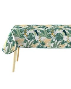 Tablecloth, PVC, green, 140x240 cm