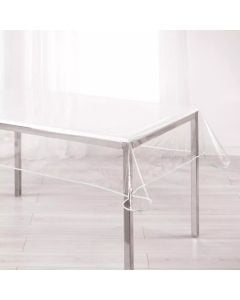 Tablecloth, PVC, transparent, 140x240 cm