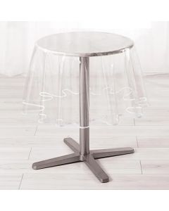Tablecloth, PVC, transparent, Dia. 180 cm