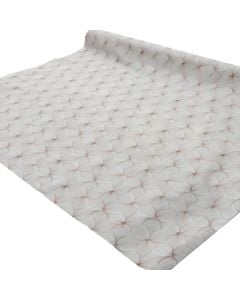 Tablecloth, PVC, grey/brown, 140 cm
