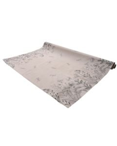 Tablecloth, PVC, beige, 140 cm