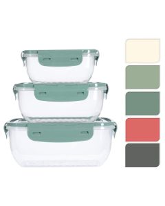 Canning bowl set, PP, 3 pieces, 0.4 l, 0.8 l, 1.4 l