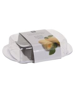 Butter container, PP, transparent, 17.5 x 11.5 cm