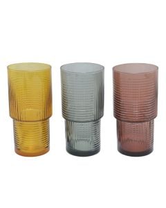 Helen coktail glass (PC12), glass, assorted colors, 400 cc, Dia. 7 x H 14.3 cm