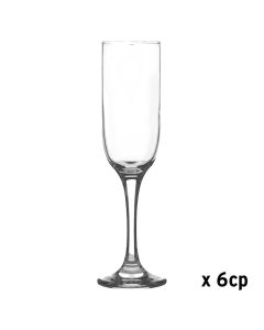 Tokyo champagne glass (PC6), glass, transparent, 210 cc, Dia. 5.4 x H 21.8 cm