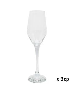 Ella champagne glass (PC3), glass, transparent, 230 cc, Dia. 4.9 x H 23 cm