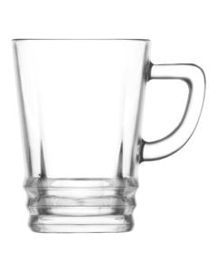 Elegan coffee cup (PC6), glass, transparent, 270 cc, Dia. 7.3 x H 10.1 cm