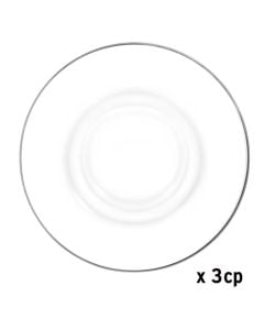 Vera tea saucer (PC6), glass, transparent, Dia. 12.4 x H 1.5 cm