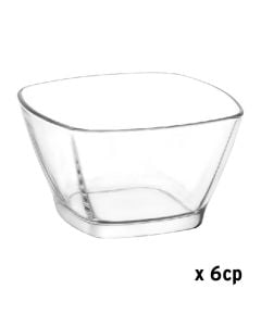 Defne hermatick food container (PC2), glass, transparent, 315 cc, 10.6x10.6 x H 6.2 cm