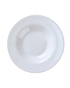 Restaurant soup bowl, porcelain, white, Dia. 16 x H 3.7 cm