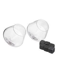Whiskey glass set (PK 2), glass, transparent, Dia. 5.8 x  H. 9.5 cm