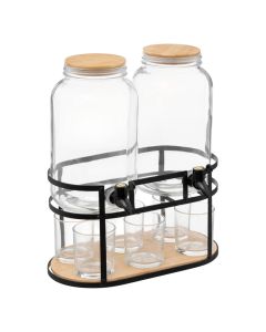 Dispenser, glass, transparent, Dia. 20 x  H. 38 cm