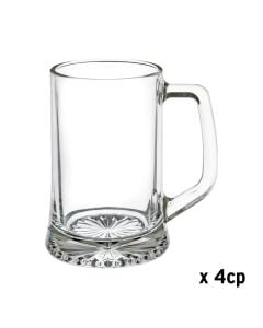 Beer glass (PK4), glass, transparent, 32 cc / Dia. 8.2 x  H. 12 cm