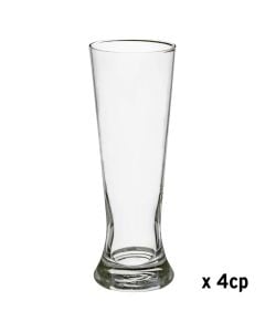 Beer glass (PK4), glass, transparent, Dia. 7  x  H. 20.5 cm