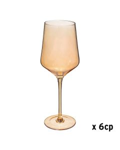 Wine glass (PK6), glass, light orange, 45 cc / Dia. 9 x  H. 24.5 cm