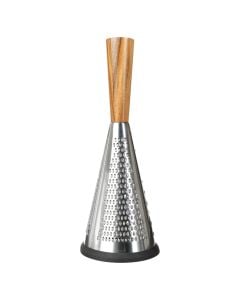 Cylindrical hand planer, stainless steel, silver, Dia. 11.1  x  H. 25.6 cm