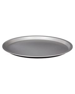 Pizza pan, metallic, black, Dia. 34  x  H. 1.6 cm