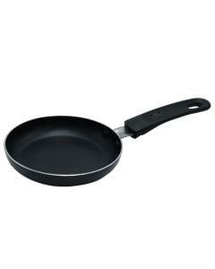 Frying pan, aluminium, red/black, Dia. 14 x  H. 6 cm
