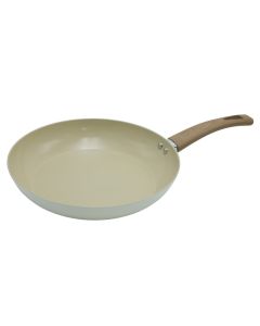 Induction pan with non-stick coating, aluminium/bakelite, white, Dia. 28 x  H. 7.5 cm