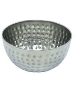 Salad bowl, stainless steel, silver, Dia. 12.5  x  H. 6.5 cm