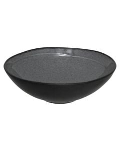Salad bowl, ceramic, grey, Dia. 23  x  H. 7.3 cm