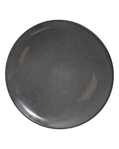 Dessert plate, ceramic, grey, Dia. 21  x  H. 2.7 cm