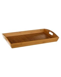 Tray, bamboo, natural, 44.5 x 29 x  H. 5.5 cm