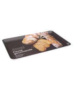 Tray, melamine, black, 45.9 x 30 x  H. 2 cm