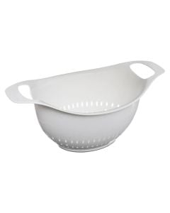 Pasta strainer, polypropylene, white, 33 x 18.5 x  H. 14 cm