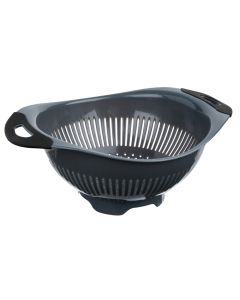Pasta strainer, polypropylene, grey, 2.5 L / 31.6 x 24.3 x  H. 12.5 cm
