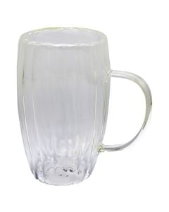 Tea cup, glass, transparent, 450 ml