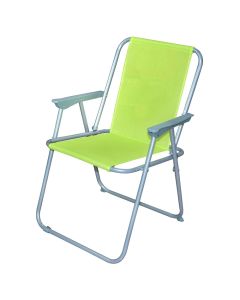 Beach chair, metal/textile, green, 52x60xH75 cm