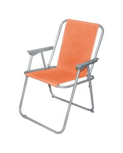 Beach chair, metal/textile, orange, 52x60xH75 cm