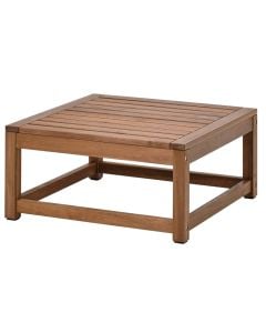 Amber coffee table, square, tropical Acacia wood, natural color, 800x800x400 mm