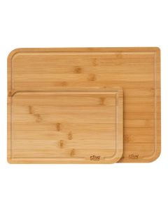 Cutting board set, banmboo, natural, 35 x 25 x 2.5 cm / 22 x 15 x 1.1 cm