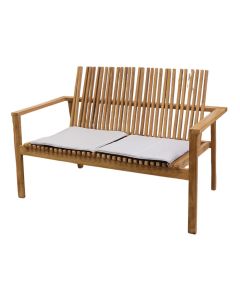 Lounge sofa, tropical Teak wood, natural color, 145x82xH77 cm