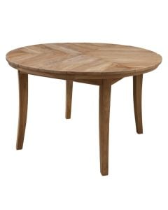 Dining table Xenia, tropical Teak wood, natural color, D120xH75 cm