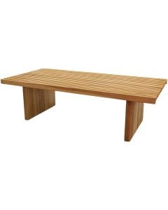Medium table, tropical Teak wood, natural color, 120x60xH35 cm