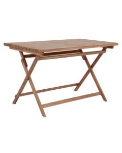Folding table, tropical Acacia wood, natural color, 120x70xH74 cm