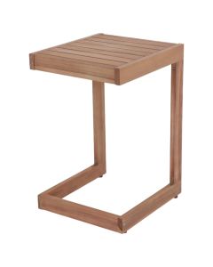 Medium table, tropical wood Acacia, natural color, 40x43x62 cm