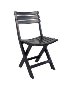 Folding chair, Briki, PP, 44 x 41 x 78 cm, anthracite color