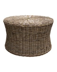 Coffee table, Kubu Table, rattan, natural color, D70xH40 cm