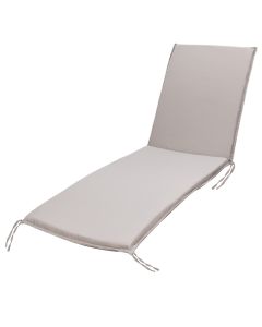 Sun lounger, polyester, Cinder grey, 115x75x55 cm, water and UV resistant