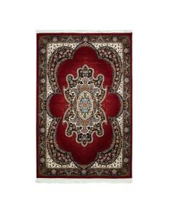 Persian carpet, acrylic/cotton/polyester, red, 150x225 cm