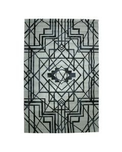 Venice carpet, polyester/polypropylene, silver, 133x190 cm