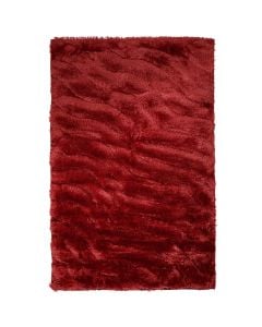 Shaggy carpet, 100% polyester, red, 200x300 cm