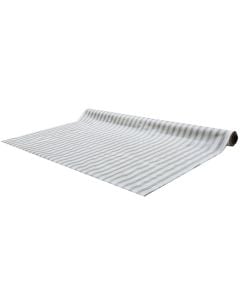 Tablecloth, PVC, grey/white, 140 cm
